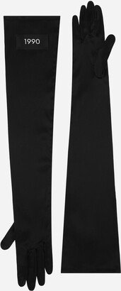 Long silk satin gloves-AA