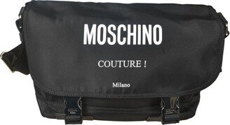 Logo-printed Buckle Fastened Shoulder Bag-AA