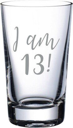 I Am 13 - Vinyl Sticker Decal Label For Glasses, Mugs, Gift Bags, Wrapping. Happy Birthday, Celebrate, Party. Teenager