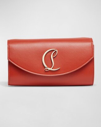 Loubi54 Envelope Flap Leather Wallet on Chain