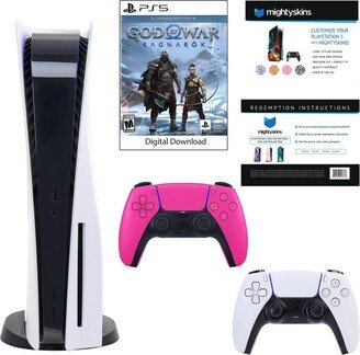 Sony PlayStation 5 Core Console with God of War: Ragnarok with Voucher and DualSense Controller in Pink