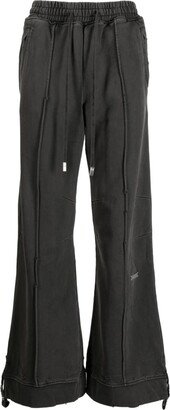 Drawstring-Waistband Cotton Track Pants