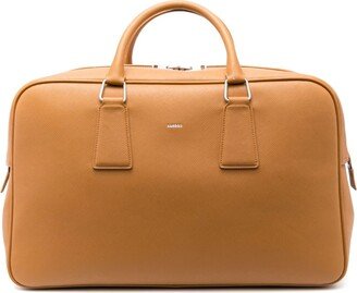 Logo-Debossed Leather Holdall