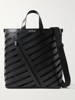 Cutout Leather Tote Bag