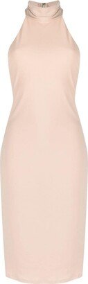 Nida halterneck midi dress