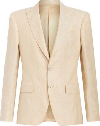 Single-Breasted Tailored Blazer-AY