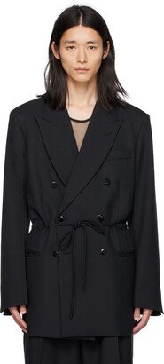 Black Coulisse Blazer