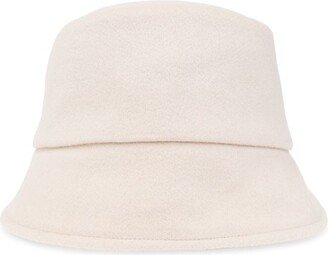 Logo Embroidered Textured Bucket Hat