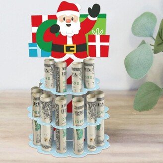 Big Dot of Happiness Very Merry Christmas - DIY Holiday Santa Claus Party Money Holder Gift - Cash Cake