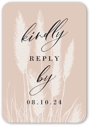 Rsvp Cards: Lovely Silhouettes Wedding Response Card, Beige, Pearl Shimmer Cardstock, Rounded