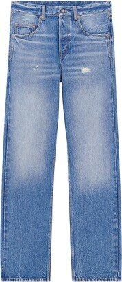 Long Extreme Baggy Jeans In Denim