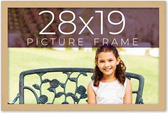 CustomPictureFrames.com 28x19 Shadow Box Frame Brown | 0.875 inches Deep Real Wood