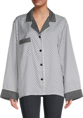 Gianna Polka Dot Button-Down Shirt