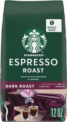 Dark Roast Whole Bean Coffee — Espresso Roast — 100% Arabica — 1 bag (12 oz.)