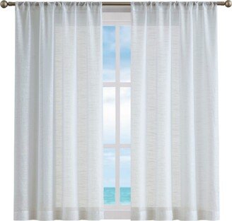 Erasmus Sheer Rod Pocket Window Curtain Panel Pair, 38 x 63