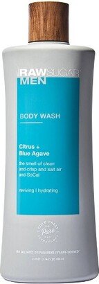 Raw Sugar Men's Body Wash Citrus + Blue Agave - 25 fl oz