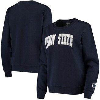 Women's Navy Penn State Nittany Lions Campanile Pullover Sweatshirt