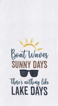 Boat Waves Sunny Days Kitchen Towel