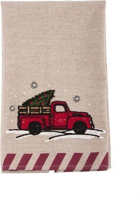 Christmas Truck Christmas Tea Towel, 17 x 27