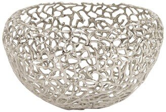 Howard Elliot Aluminum Silver Nest Basket-AA