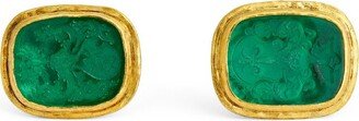 Brooski Gold And Glass Cufflinks