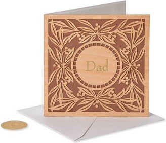 Card Dad Birthday Laser Cut Wood Leaf - PAPYRUS