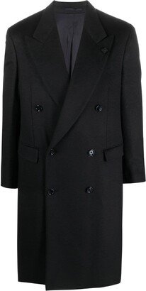 Double-Breasted Cashmere Peacoat