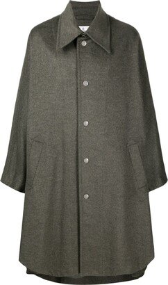 Single-Breasted Draped Coat