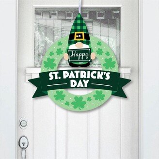 Big Dot Of Happiness Irish Gnomes - Outdoor St. Patrick's Day Party Decor - Front Door Wreath