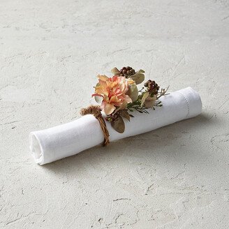 Set of 4 Floral Napkin Rings-AA