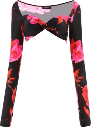 The Andamane Allover Printed Cropped Top