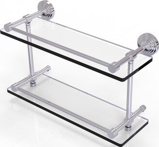 Waverly Place 16 Inch Double Glass Shelf