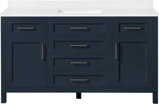 Tahoe II 60 in. Midnight Blue Single Basin Vanity