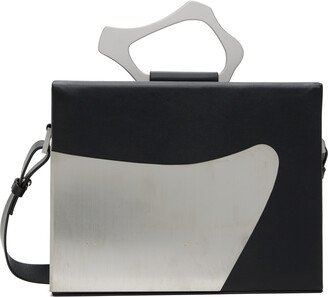 Black Sculptural Messenger Bag