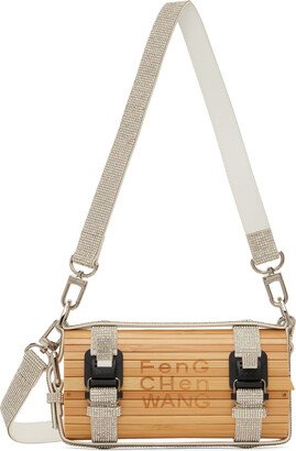 Beige & Silver Big Bamboo Bag