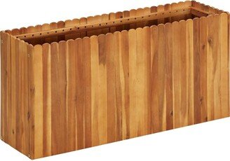 Garden Raised Bed 39.3x11.8x19.6 Solid Acacia Wood