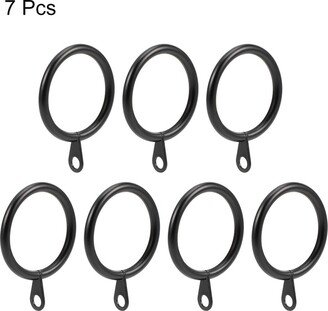 Unique Bargains Curtain Rings Metal Drapery Ring for Curtain Rods, 7 Pcs