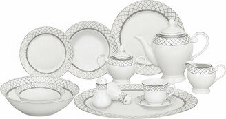 Verona 57-Pc. Dinnerware Set, Service for 8