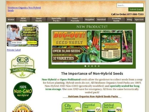 Non Hybrid Seeds Promo Codes & Coupons