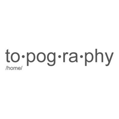 Topography Home Promo Codes & Coupons