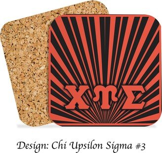 Chi Upsilon Sigma Beverage Coasters Square | Set Of 4