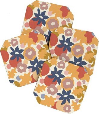 Viviana Gonzalez Flowers In Summer Set of 4 Coasters