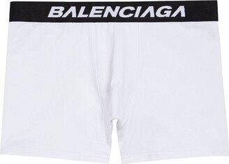 Racer logo-waistband boxers