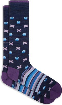 Geometric Dress Socks-AA