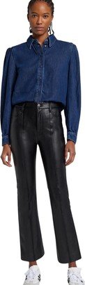 Womens High-Waisted Slim Kick Flare Jeans