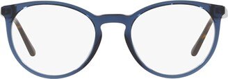 Ph2193 Shiny Transparent Blue Glasses