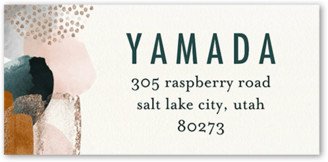 Wedding Address Labels: Colorful Daubs Address Label, White, Address Label, Matte