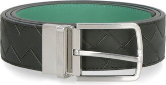 Leather Belt With Metal Buckle