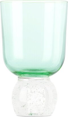 Misette Green Bubble Glass Tumbler
