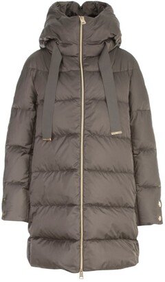 Zip Padded Down Coat-AB